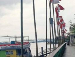 Jelang HUT Kemerdekaan RI Ke 77, Ikal Taplai Lemhanas RI Kalbar Kibarkan Seribu Bendera Merah Putih