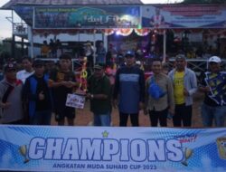 Wabup Kapuas Hulu Tutup Liga AM Cup 2023 di Lapangan AM Desa Nanga Suhaid
