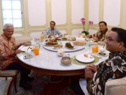 Jokowi Sampaikan Hal ini saat Makan Siang Bersama 3 Capres di Istana Negara
