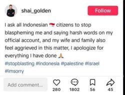 Ancam Bunuh Muslim Sedunia, Presenter Israel Mohon Netizen Indonesia Tak Serang Keluarganya