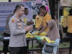 Polres Ketapang Adakan Gerakan Pangan Murah, Fasilitasi Warga Beli Beras Terjangkau