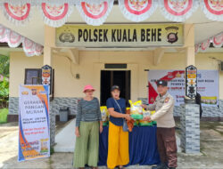 Polsek Kuala Behe Gelar Pasar Pangan Beras Murah Beras  Sebanyak Satu Ton