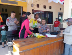 Berkerjasama dengan Bulog , Polsek Mempawah Hulu dan Bhayangkari Jual Beras Murah