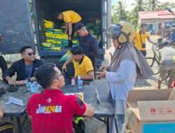 Polres Kayong Utara Gelar Gerakan Pangan Murah, Ratusan Warga Antusias Serbu Beras Murah