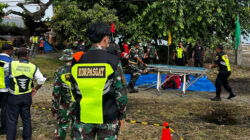 Satgas Korpasgat Dukung Latihan Penanggulangan Keadaan Darurat di Bandara Sentani, Jayapura